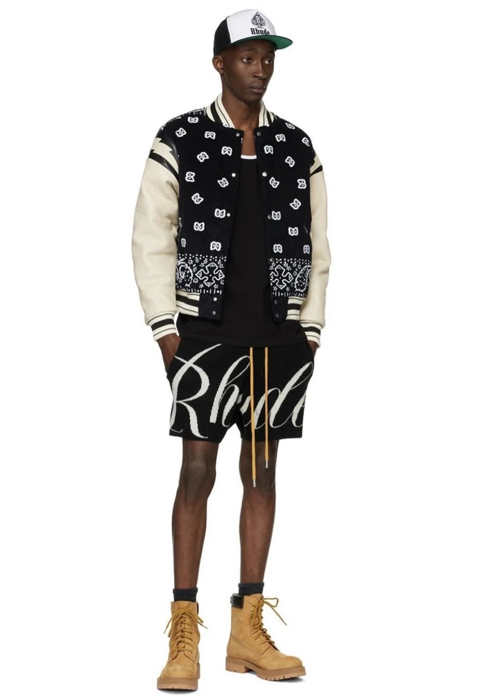 Rhude Jacquard Knit Shorts Multicolor - Gallery Image 12 - Detailed View