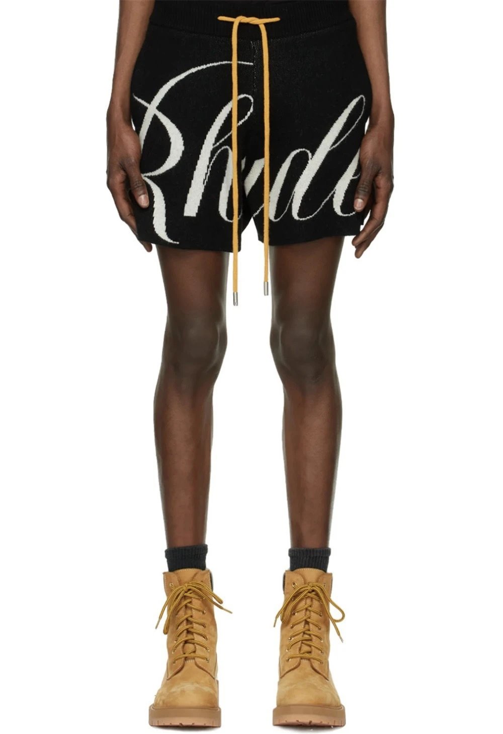 Rhude Jacquard Knit Shorts Multicolor - Gallery Image 10 - Detailed View