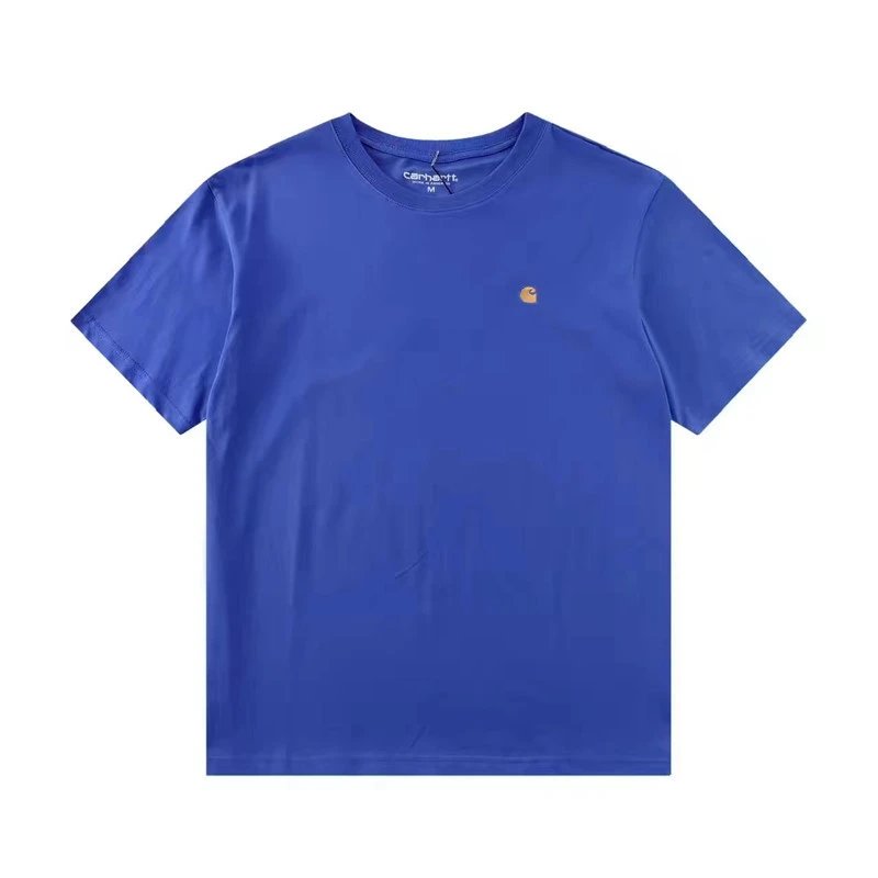 Casual Cotton Short Sleeve Tee Unisex Midnight Navy - Gallery Image 4 - Detailed View