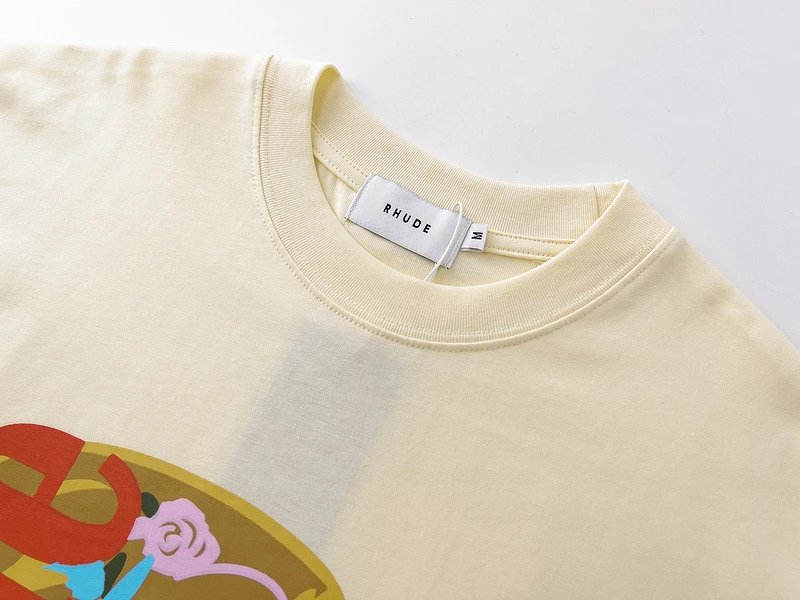 Rhude Graphic Oversized T-Shirt Multi - Gallery Image 8 - Detailed View