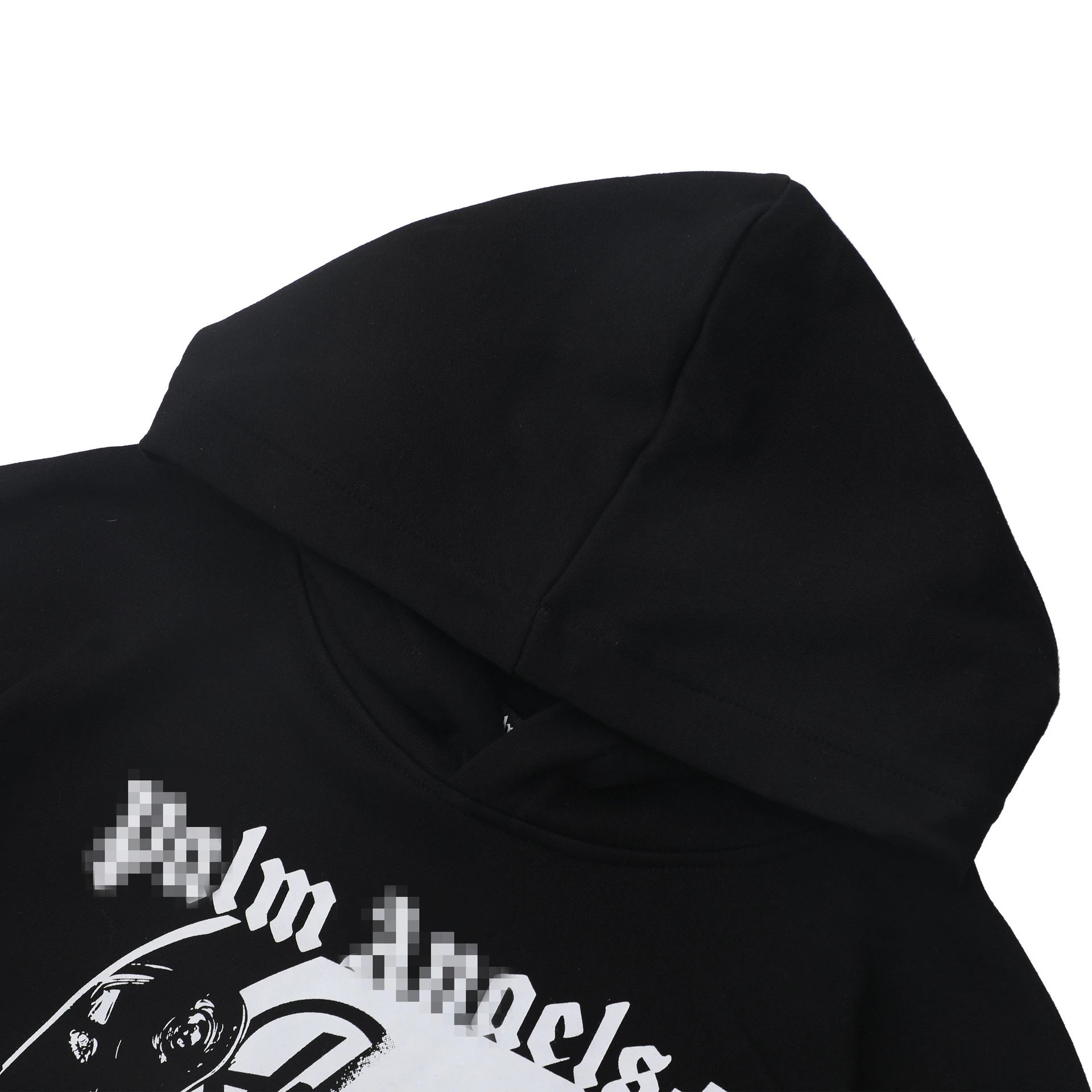 Palm Angels Racing Hoodie Black - Gallery Image 4 - Detailed View