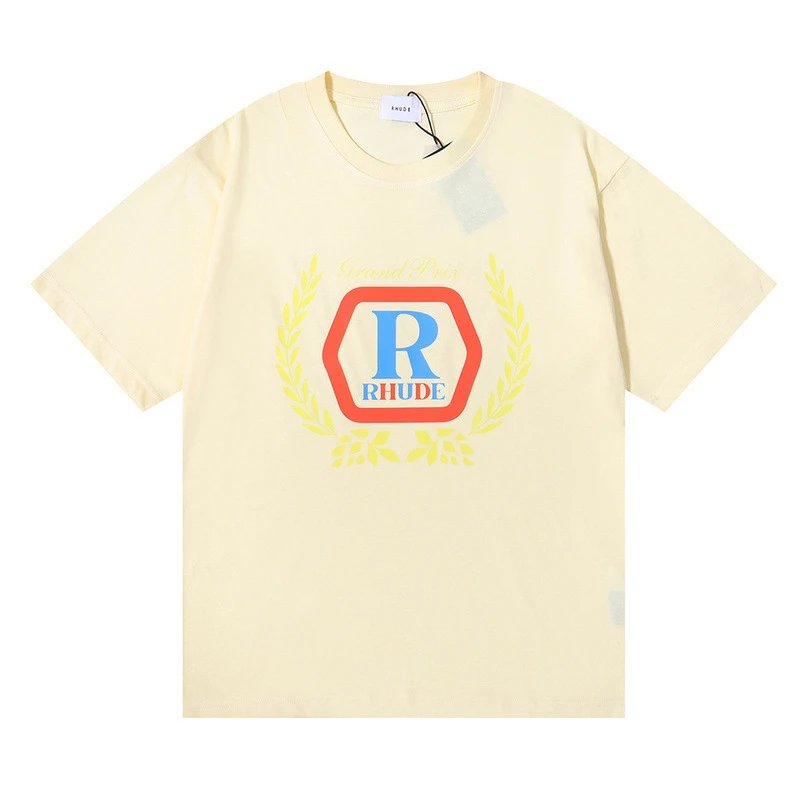 RHude Wheat Logo Tee Multicolor - Gallery Image 4 - Detailed View