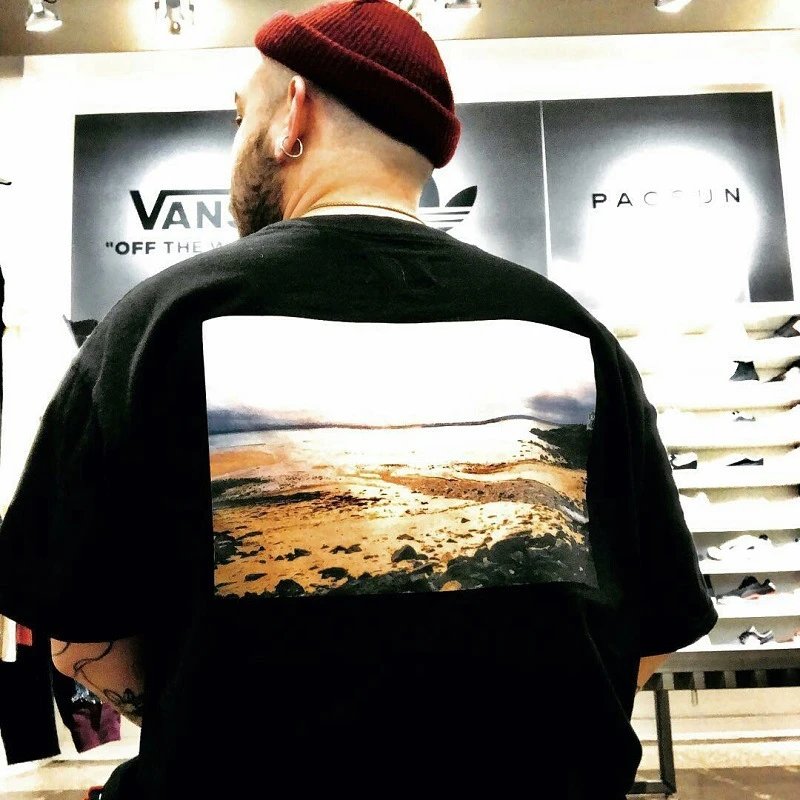 Street Loose Cotton T-Shirt Jet Black - Gallery Image 11 - Detailed View