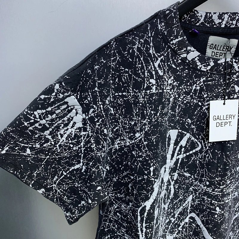 Gallery Dept Black Splatter Tee - Gallery Image 6 - Detailed View