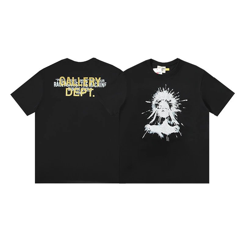 Gallery Dept Goddess Print Tee Black - Gallery Dept - Cnfans - $20.19