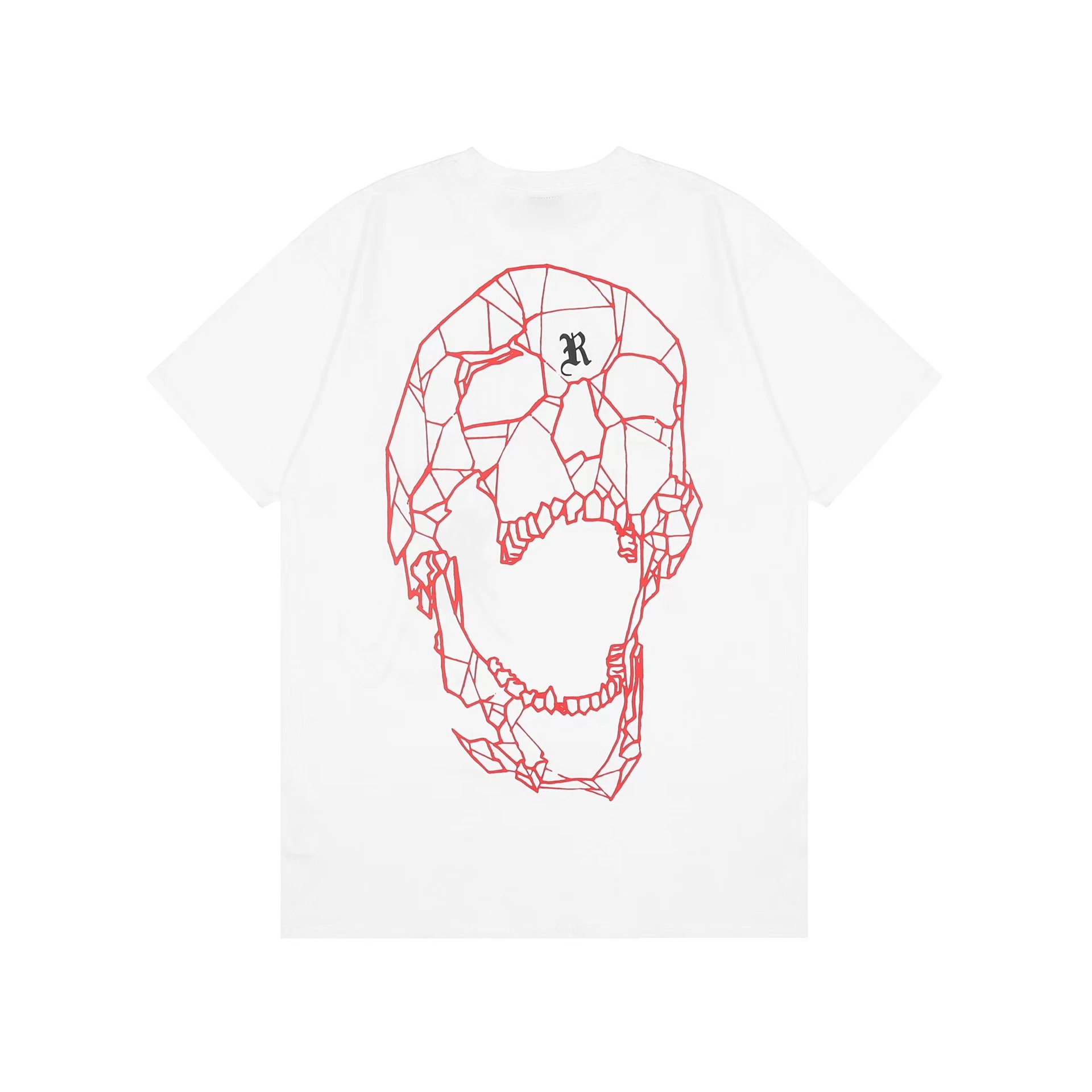 Skull Spider Graphic Tee Tangerine - Gallery Image 6 - Detailed View
