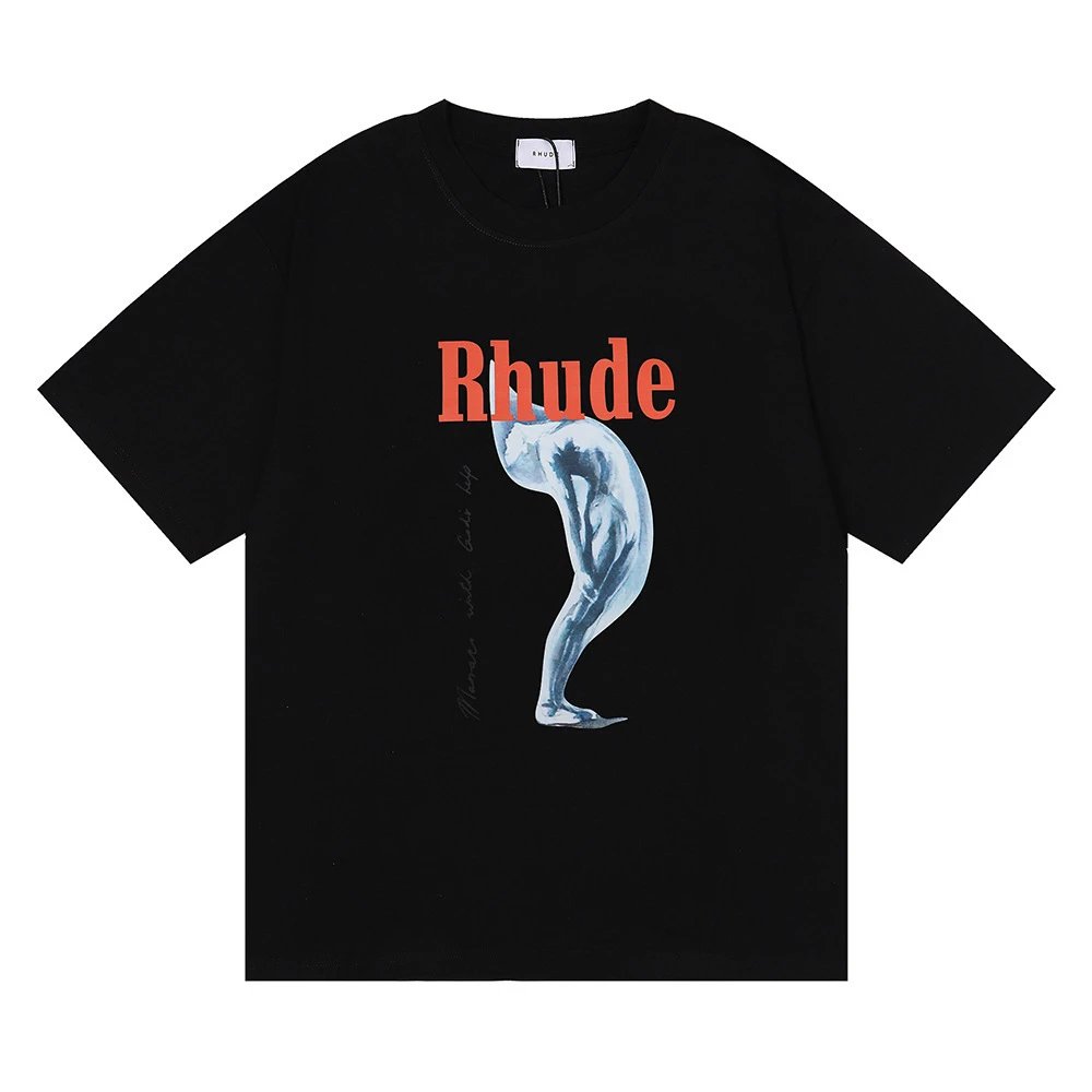 Rhude Abstract Art Printed Tee Multicolor - Gallery Image 3 - Detailed View