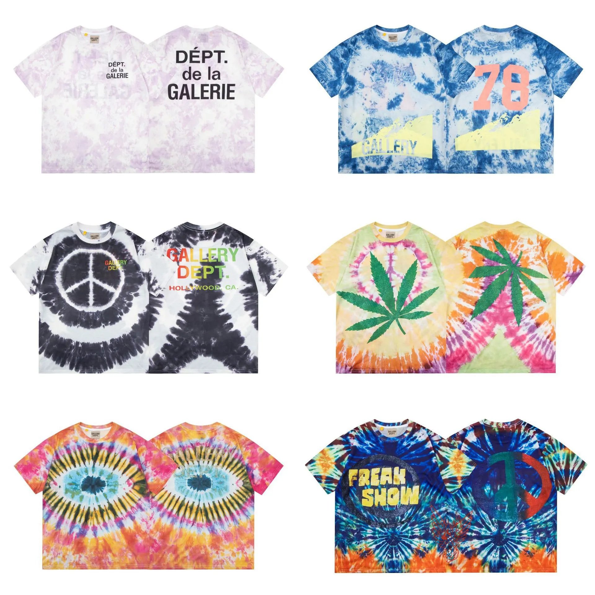 Gallery Dept Tie-Dye Tee Multicolor - Gallery Dept - Cnfans - $24.92