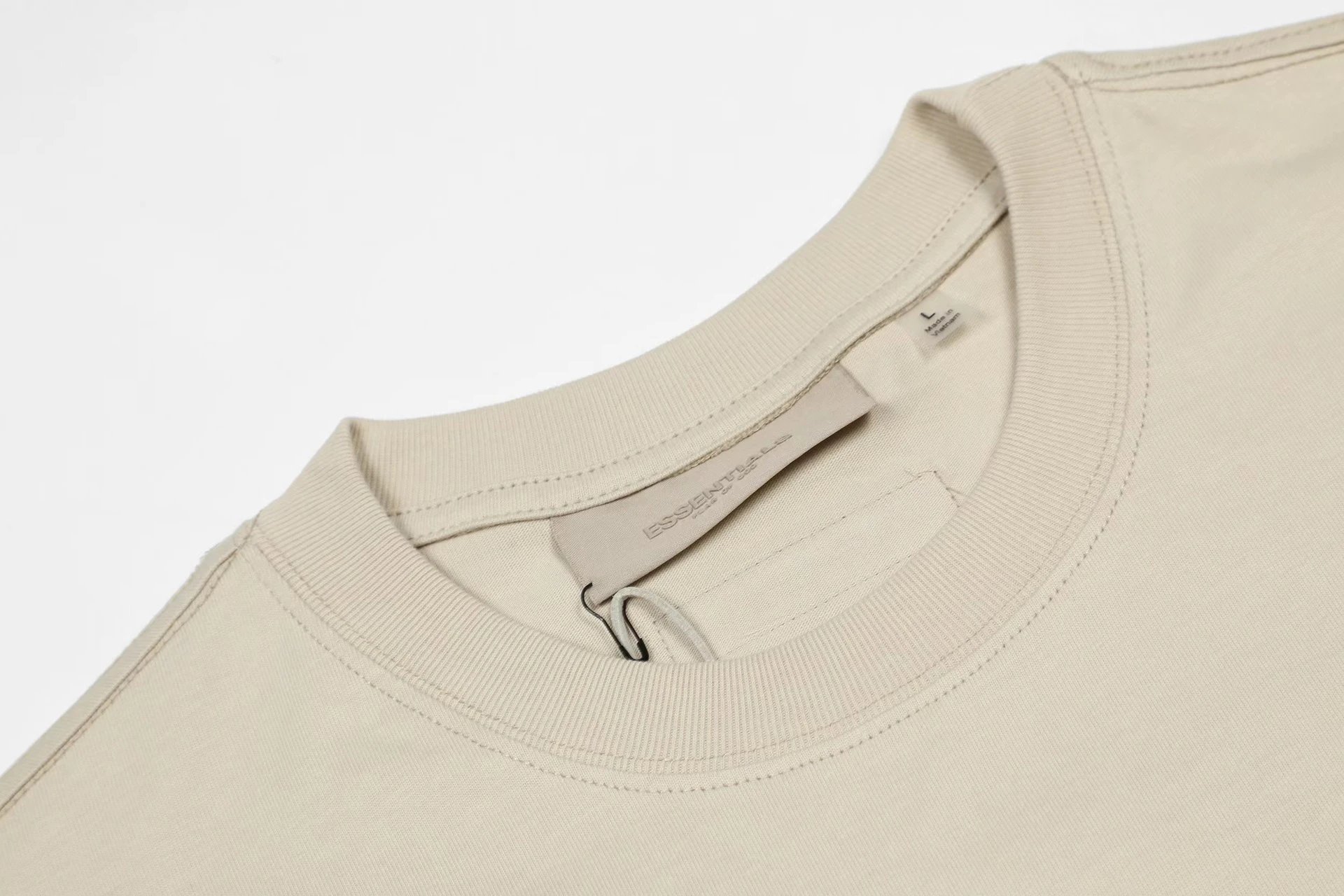 Streetwear Oversized Cotton Tee Sage Green - Gallery Image 8 - Detailed View