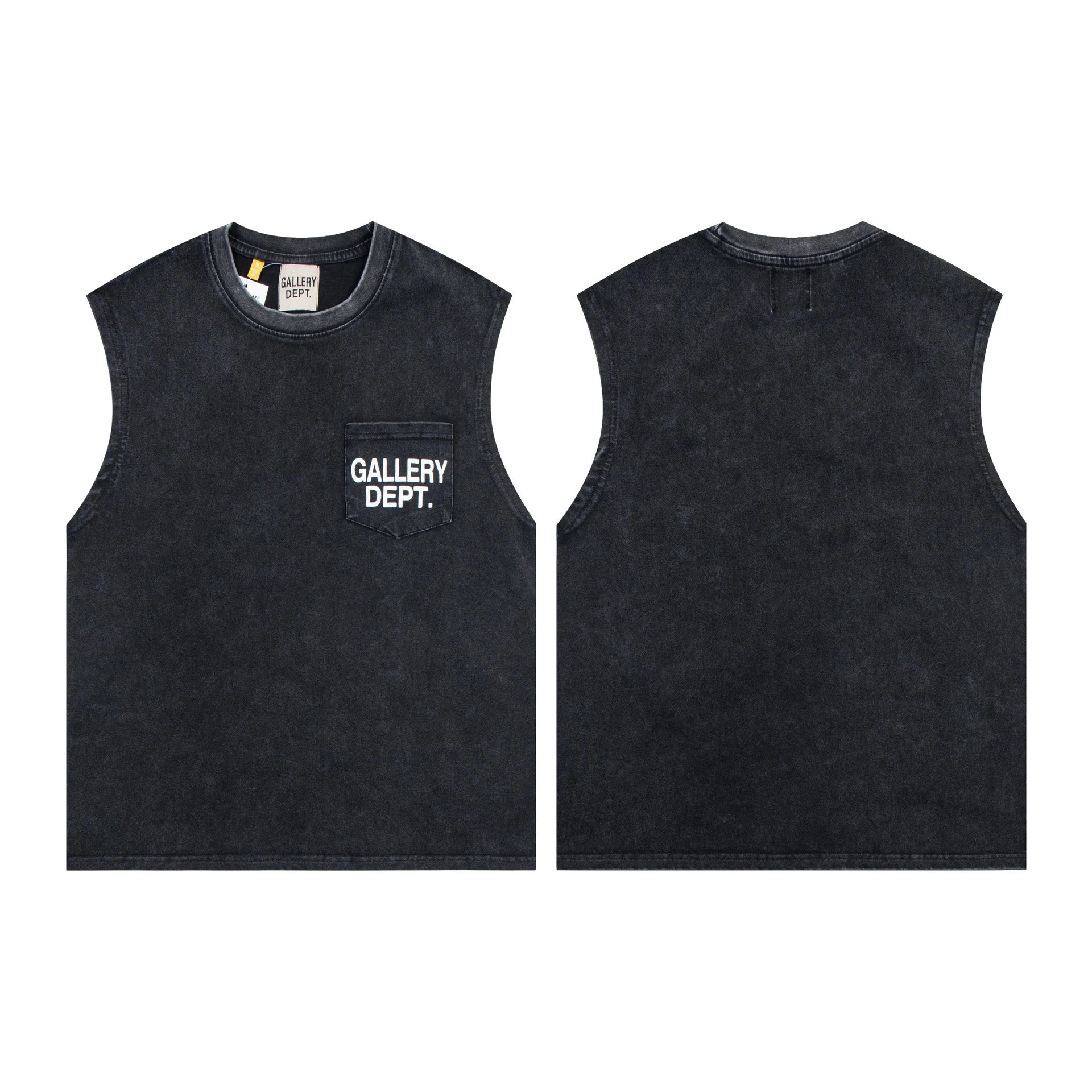 Gallery Dept Washed Sleeveless Tee Black - High Quality Product Image - Cnfans
