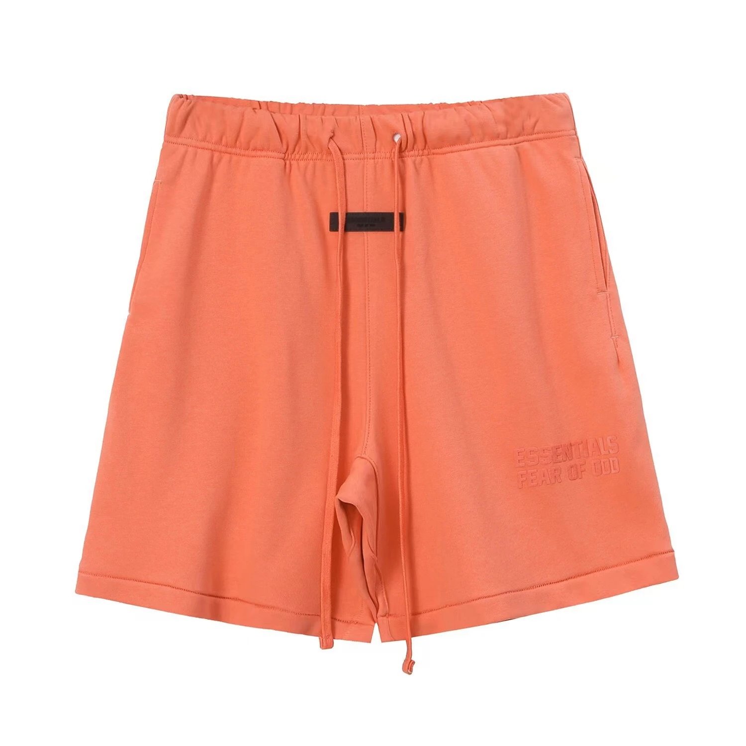 High-Street Cotton Shorts Coral - Gallery Image 7 - Detailed View