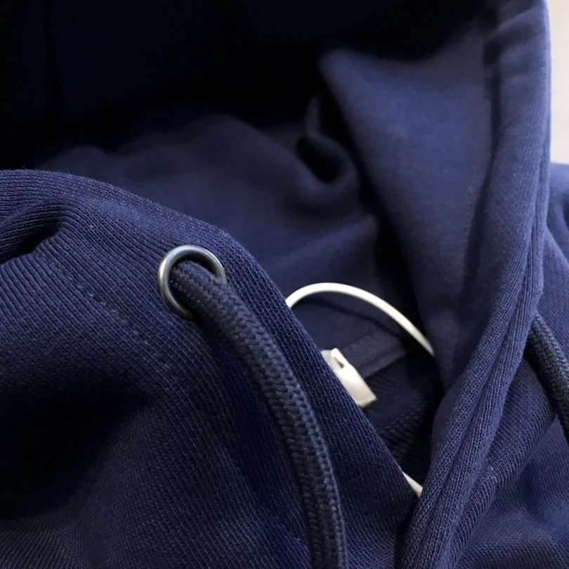 CEL Navy Blue Anchor Hoodie - Gallery Image 6 - Detailed View
