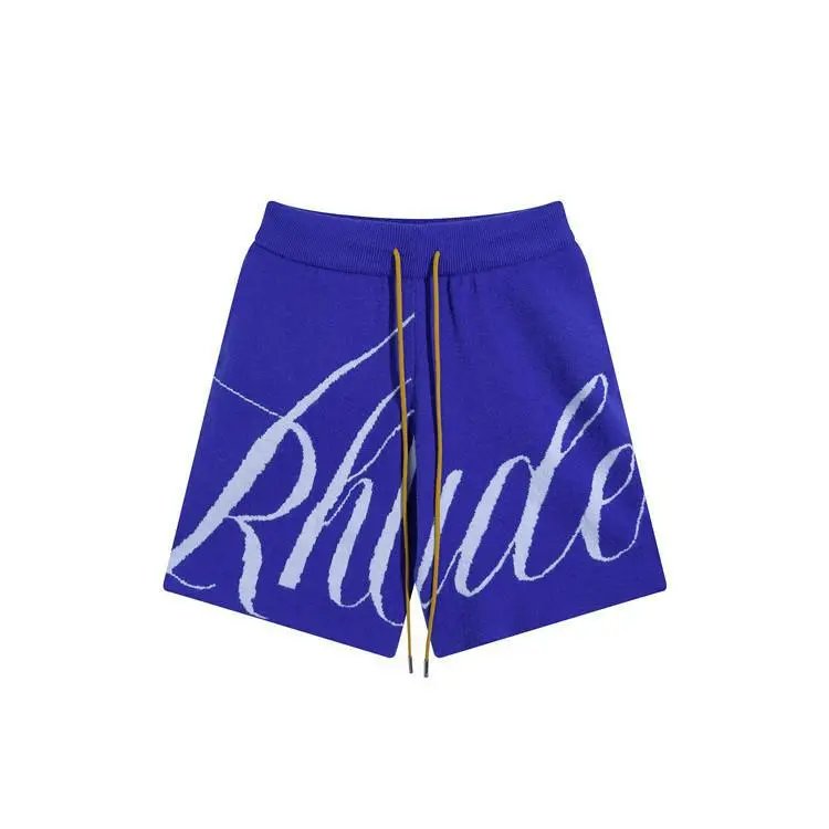 Rhude Jacquard Knit Shorts Multicolor - Gallery Image 5 - Detailed View
