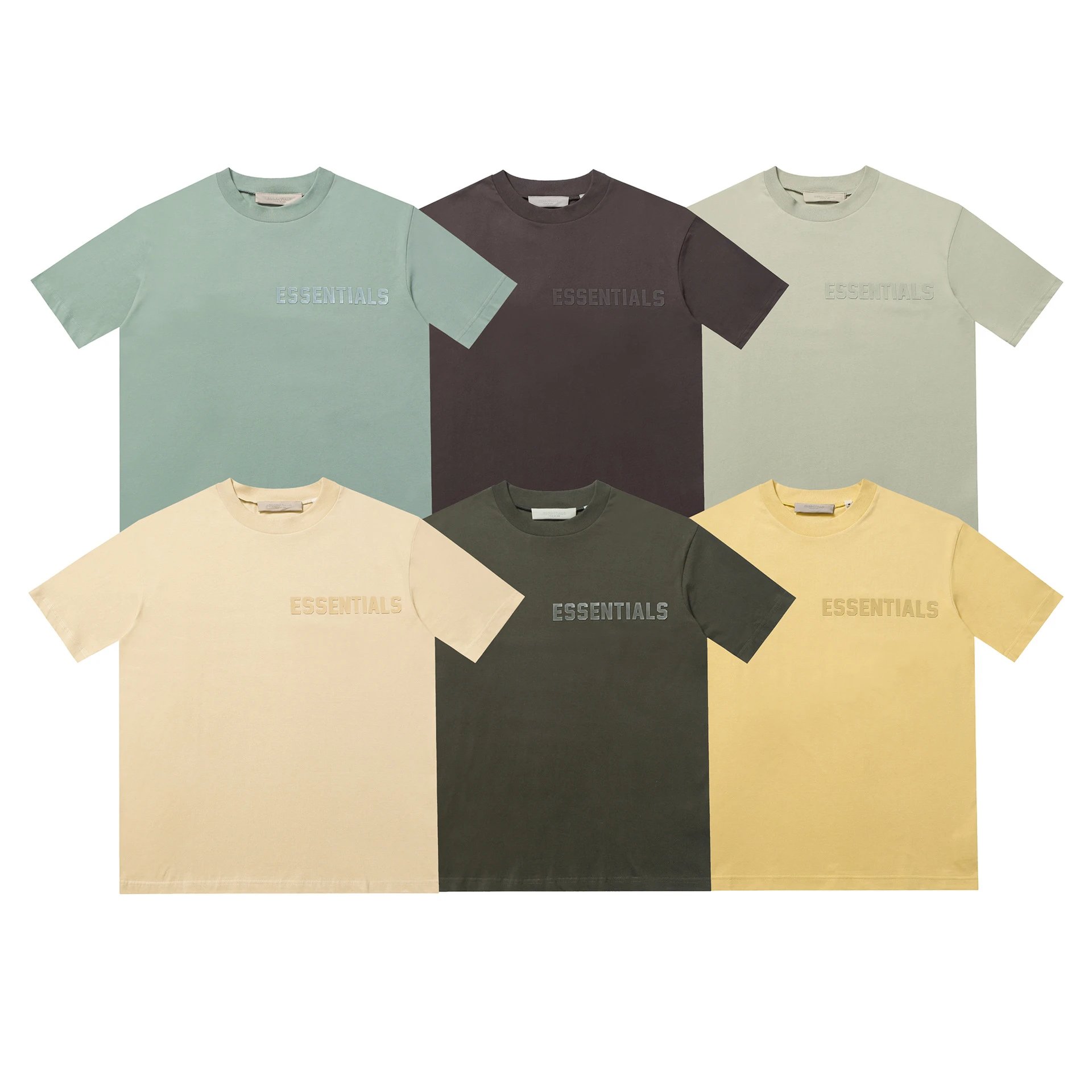 High-Street Cotton Tee Beige - Gallery Image 1 - Detailed View