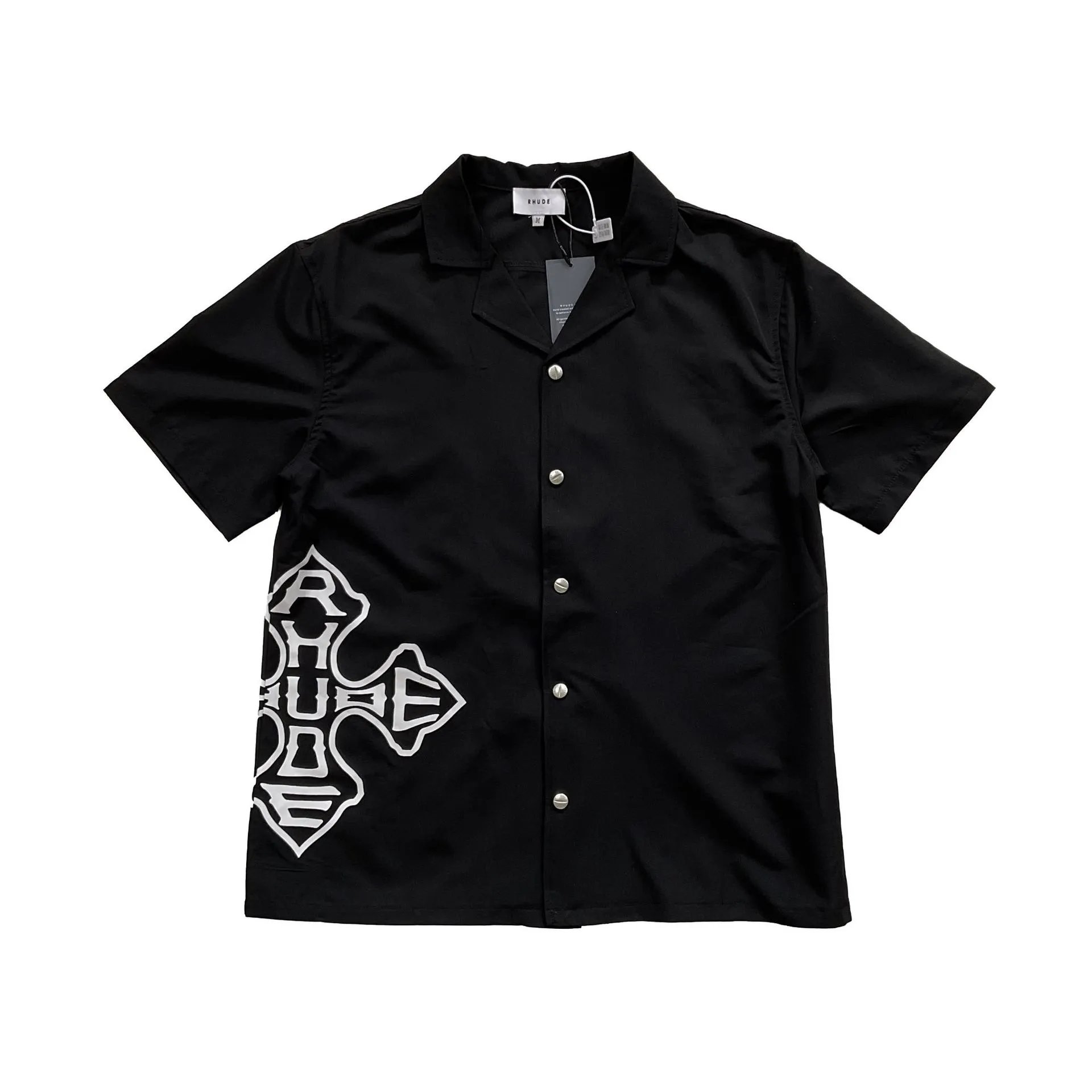 Rhude Graphic Shirt and Shorts Set Multi - Gallery Image 5 - Detailed View