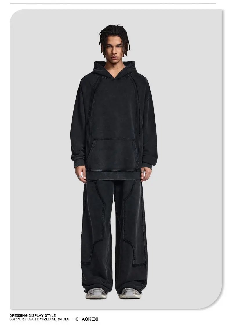 CHAOKEXI Washed Hoodie Multi-Color - Gallery Image 8 - Detailed View