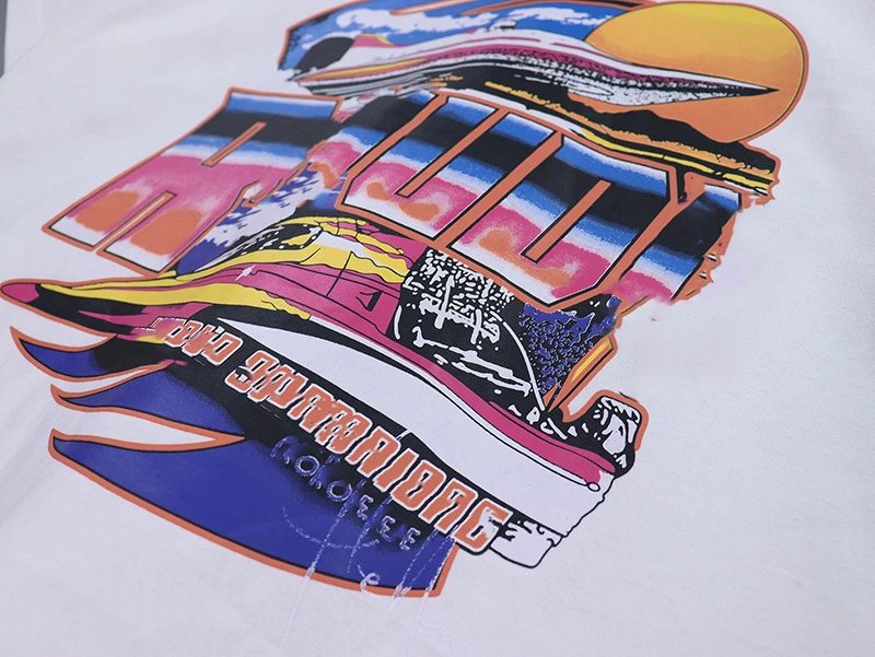 Rhude Retro Yacht T-Shirt Multicolor - Gallery Image 7 - Detailed View