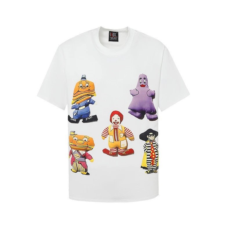 Hip-hop Abstract Graphic Tee Ivory - Tee Jays - Cnfans - $20.32