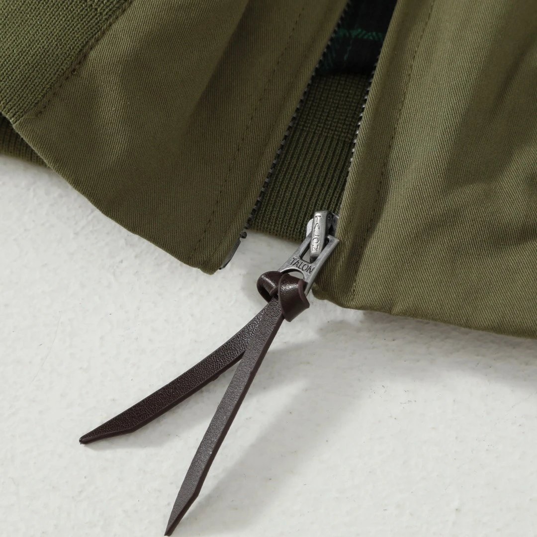 Men's Harrington Jacket Workwear Style Sky Blue - Gallery Image 11 - Detailed View