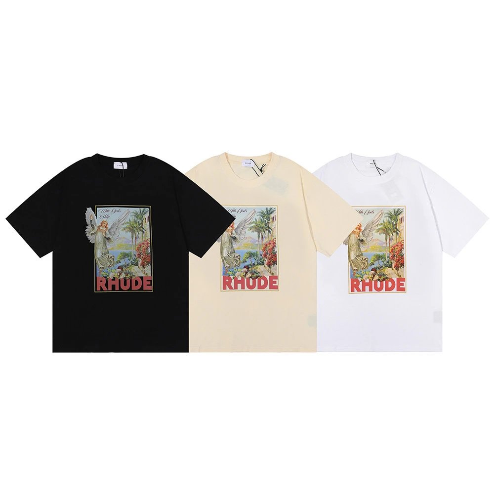 Rhude Print T-Shirt Multi - High Quality Product Image - Cnfans