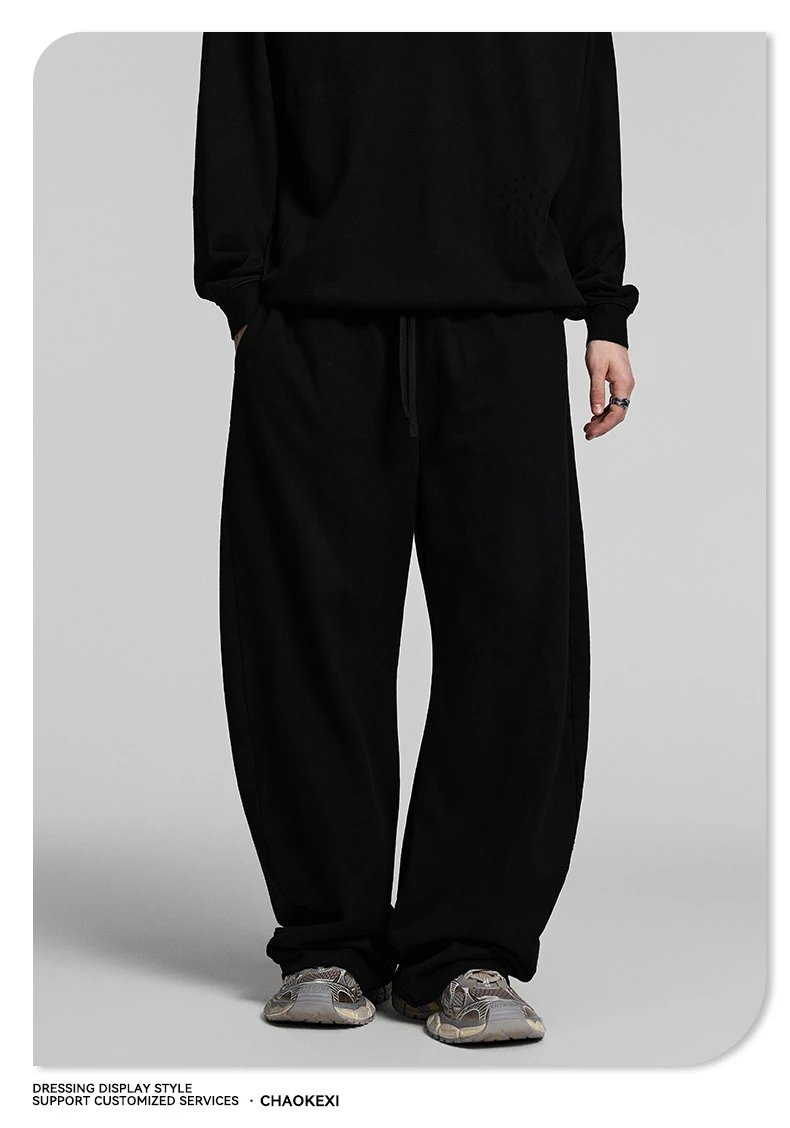 Casual Autumn Pants, Loose Fit, Ecru - Gallery Image 10 - Detailed View