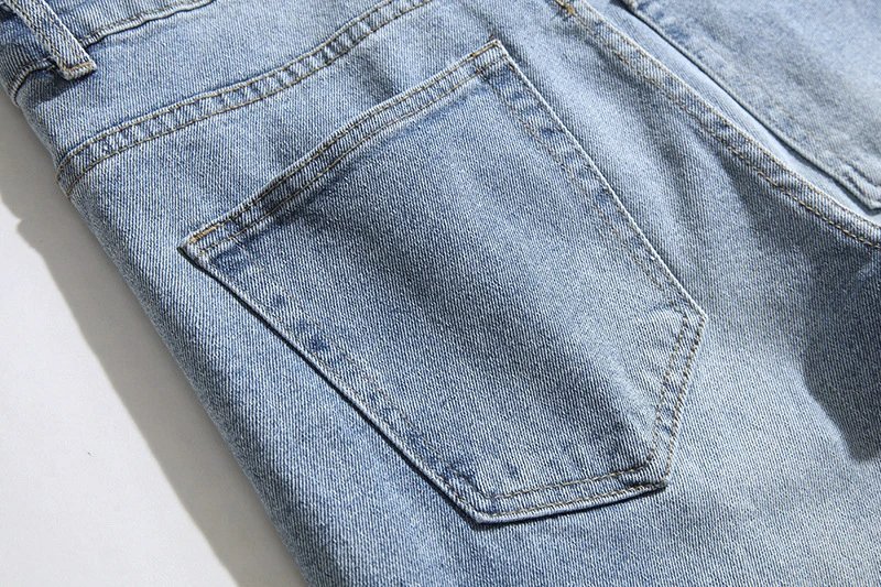 Palm Angels Flame Heart Jeans Blue - Gallery Image 13 - Detailed View