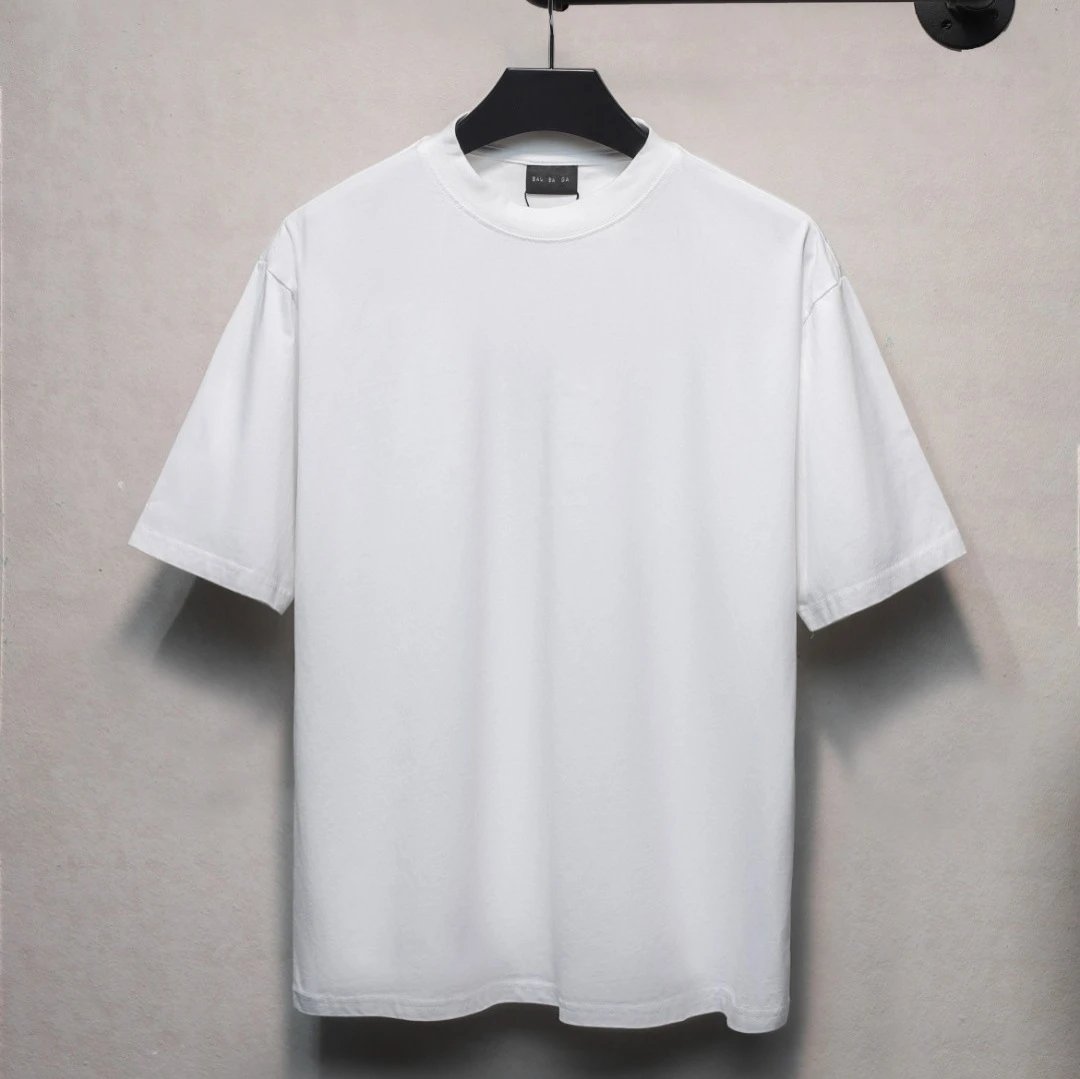 Balenciaga Rhinestone Logo Tee Black - Gallery Image 4 - Detailed View