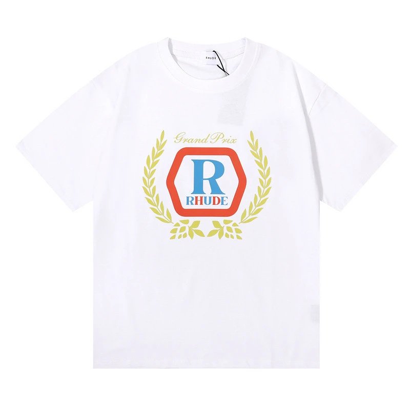 RHude Wheat Logo Tee Multicolor - Gallery Image 6 - Detailed View