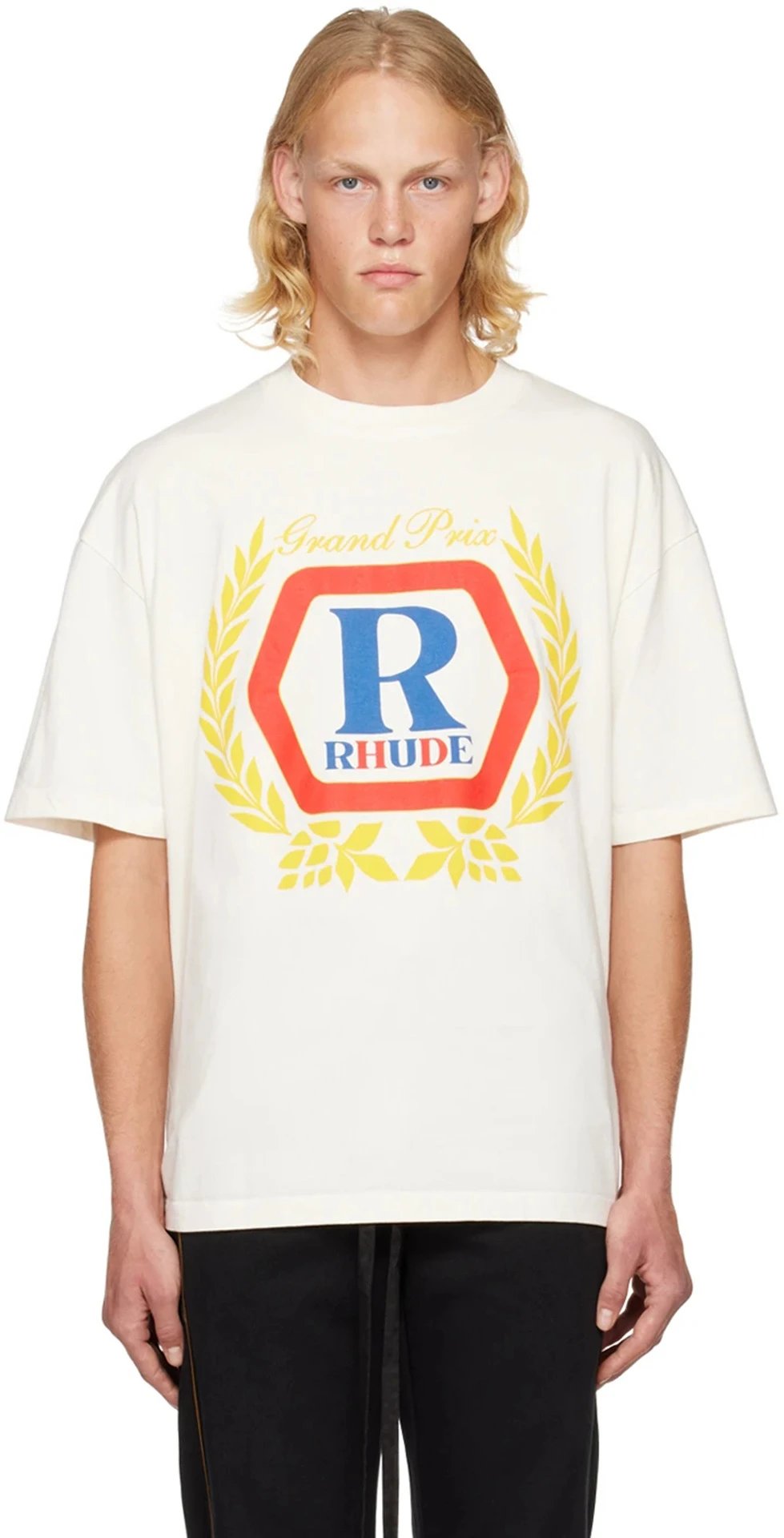 RHude Wheat Logo Tee Multicolor - Gallery Image 13 - Detailed View