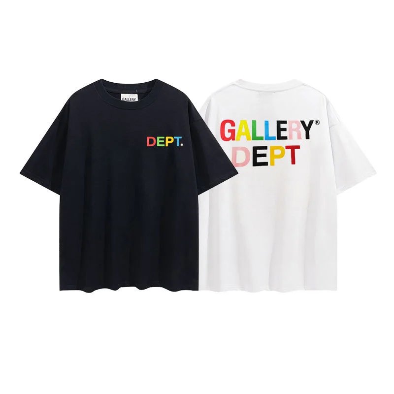 Gallery Dept Multi-color Tee White - Gallery Dept - Cnfans - $21.77