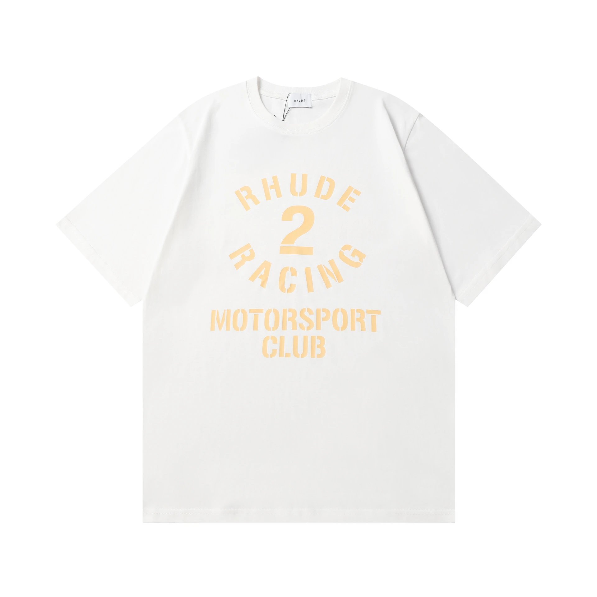 Rhude Motorsport Club T-Shirt Black - Gallery Image 2 - Detailed View