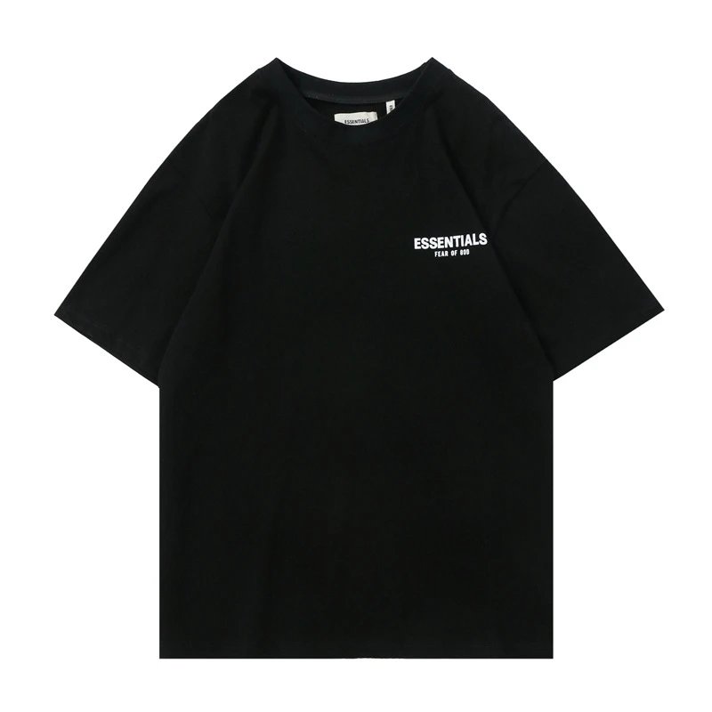 Street Loose Cotton T-Shirt Jet Black - Gallery Image 2 - Detailed View