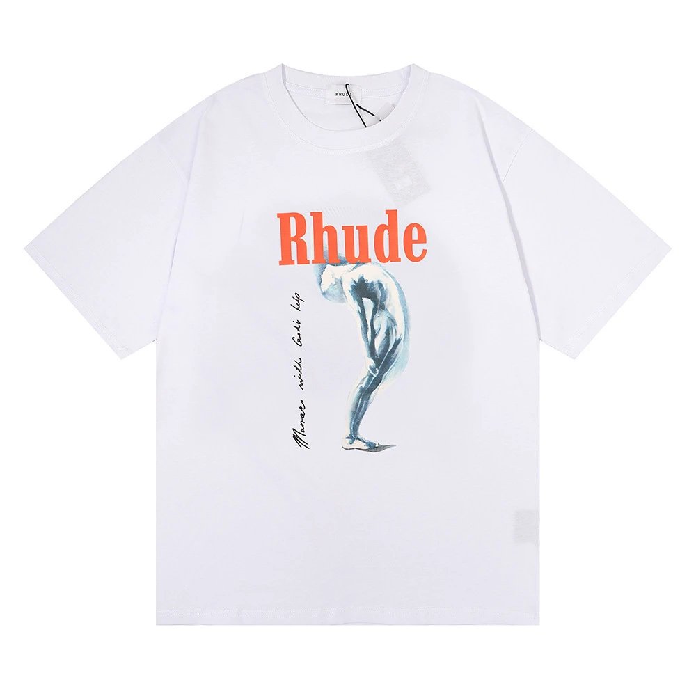 Rhude Abstract Art Printed Tee Multicolor - Gallery Image 5 - Detailed View
