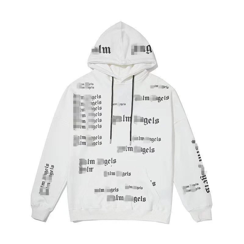 Streetwear Cotton Blend Hoodie Unisex - Off White - Gallery Image 4 - Detailed View