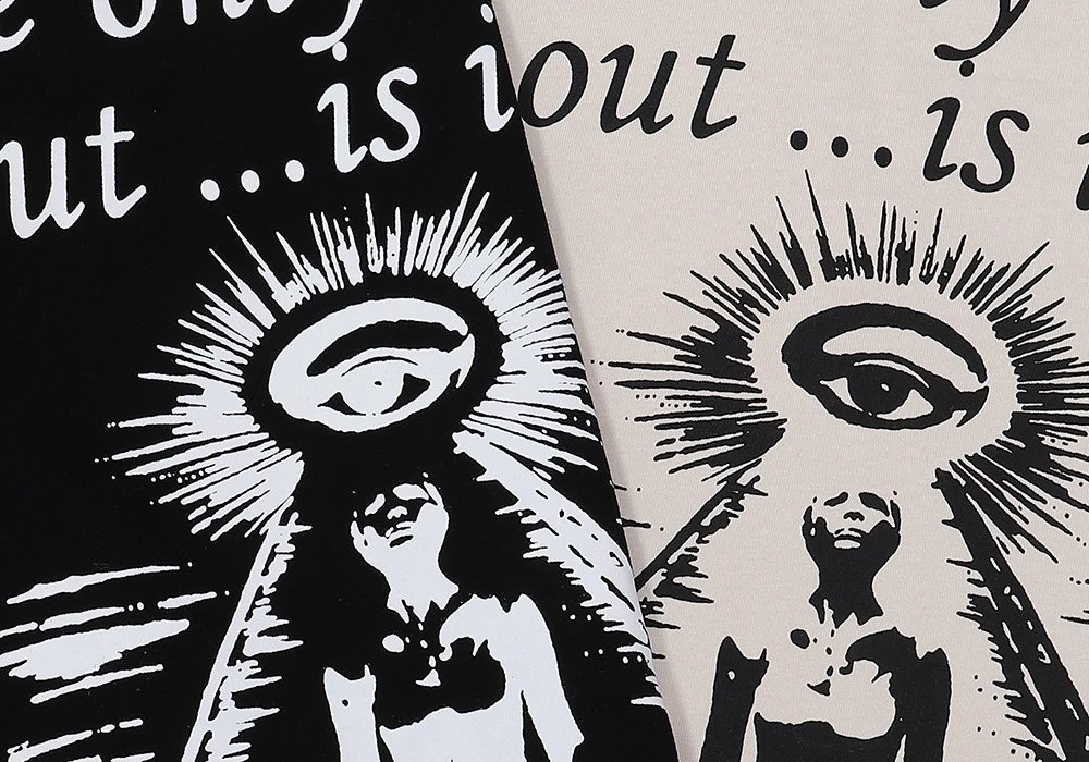 Gallery Dept Abstract Print T-Shirt Black - Gallery Image 7 - Detailed View