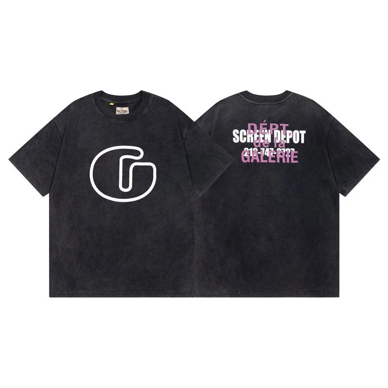 Gallery Dept Vintage Wash Unisex Tee Black - Related Product - Cnfans
