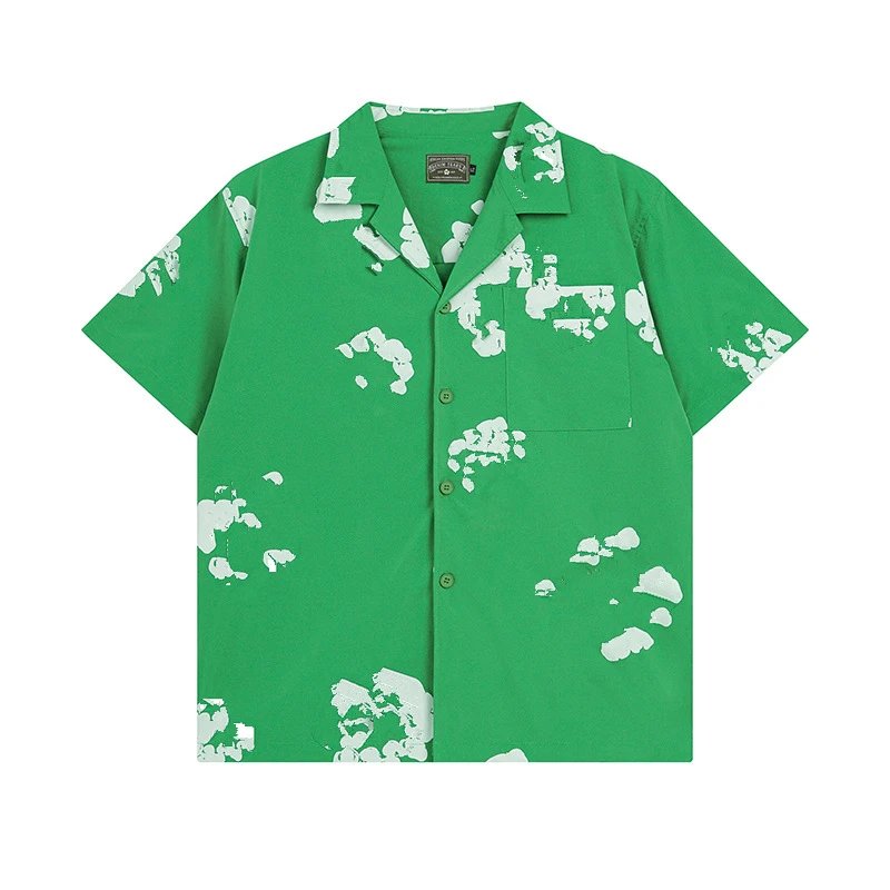 Short Sleeve Casual Shirt Azure - Gallery Image 7 - Detailed View