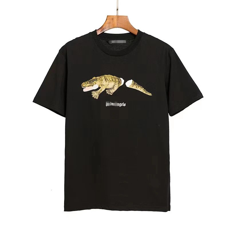 Streetwear Graphic Croc Loose Tee Black - Gallery Image 3 - Detailed View