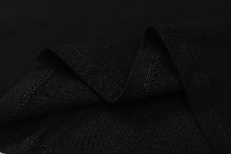 Streetwear Tour Graphic Cotton T-Shirt Jet Black - Gallery Image 10 - Detailed View