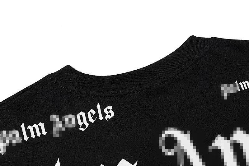 Streetwear Loose Graphic Cotton Tee Black Ivory - Gallery Image 7 - Detailed View