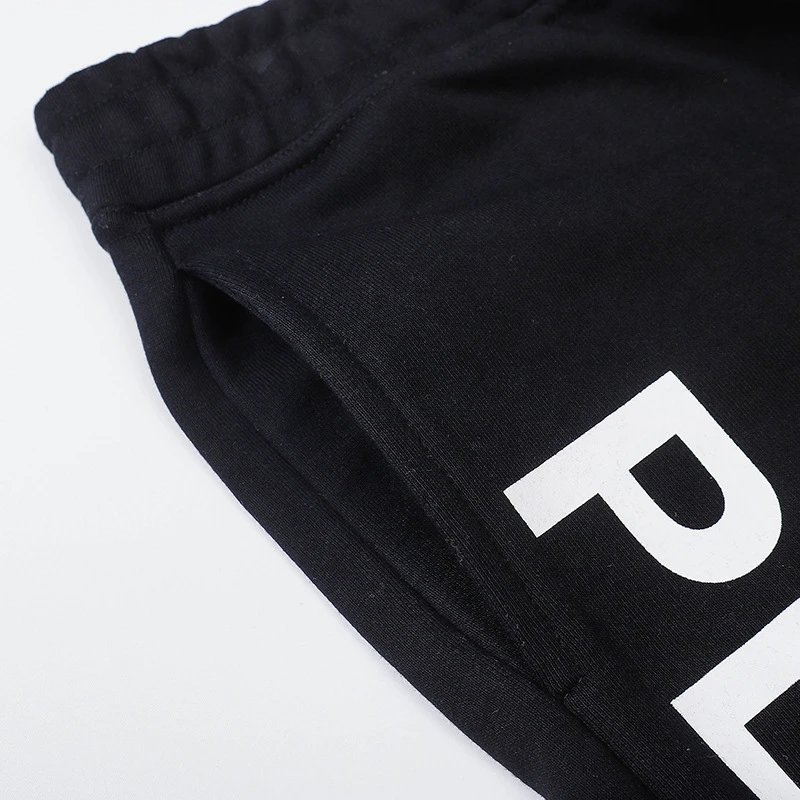 CDG Play Cotton Pants Black Grey - Gallery Image 12 - Detailed View