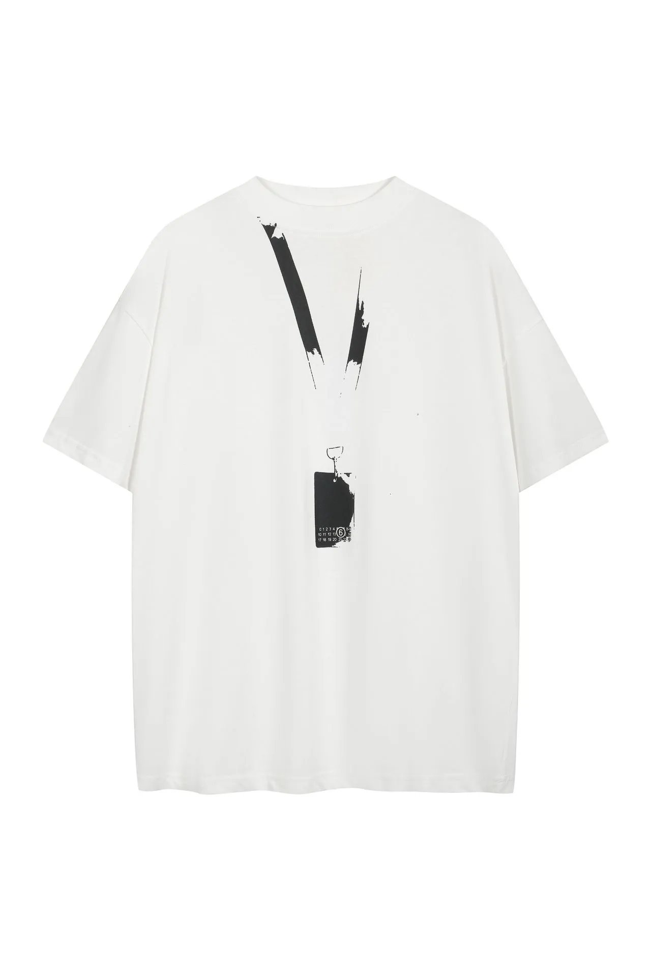 Maison Margiela Cotton Tee Multicolor - Gallery Image 7 - Detailed View