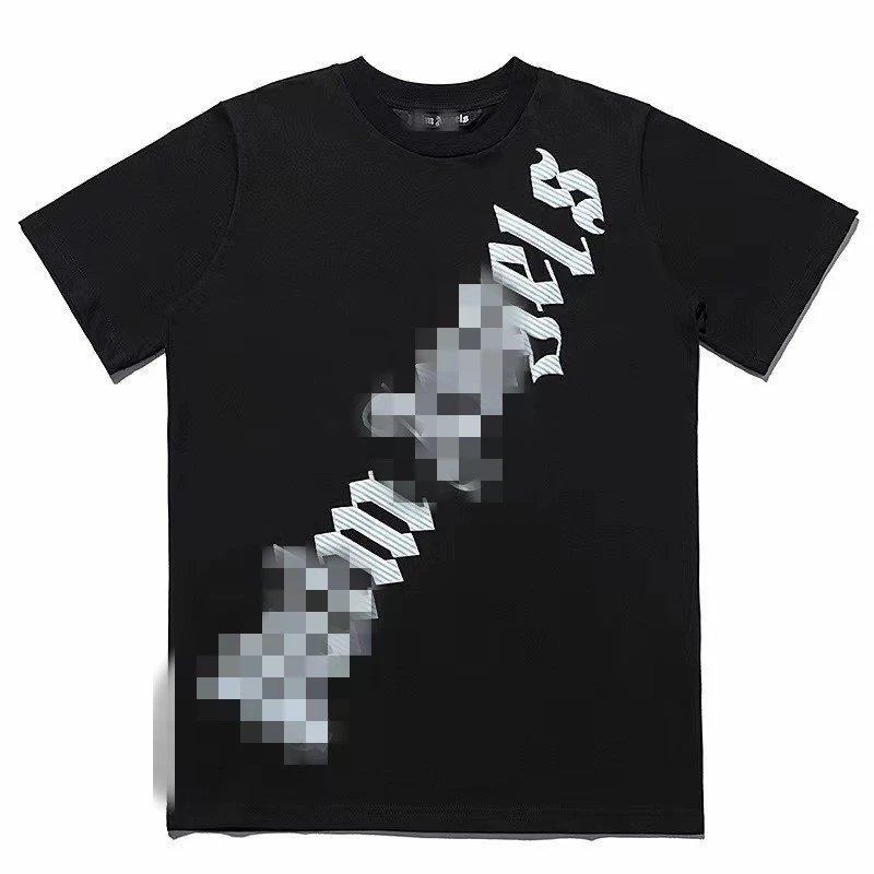 Streetwear Loose Fit Graphic Cotton T-Shirt Black White - Gallery Image 1 - Detailed View
