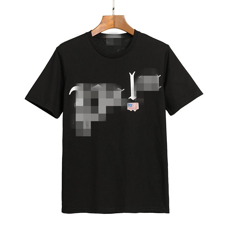 Streetwear Loose Fit Graphic Cotton T-Shirt Black White - Gallery Image 7 - Detailed View