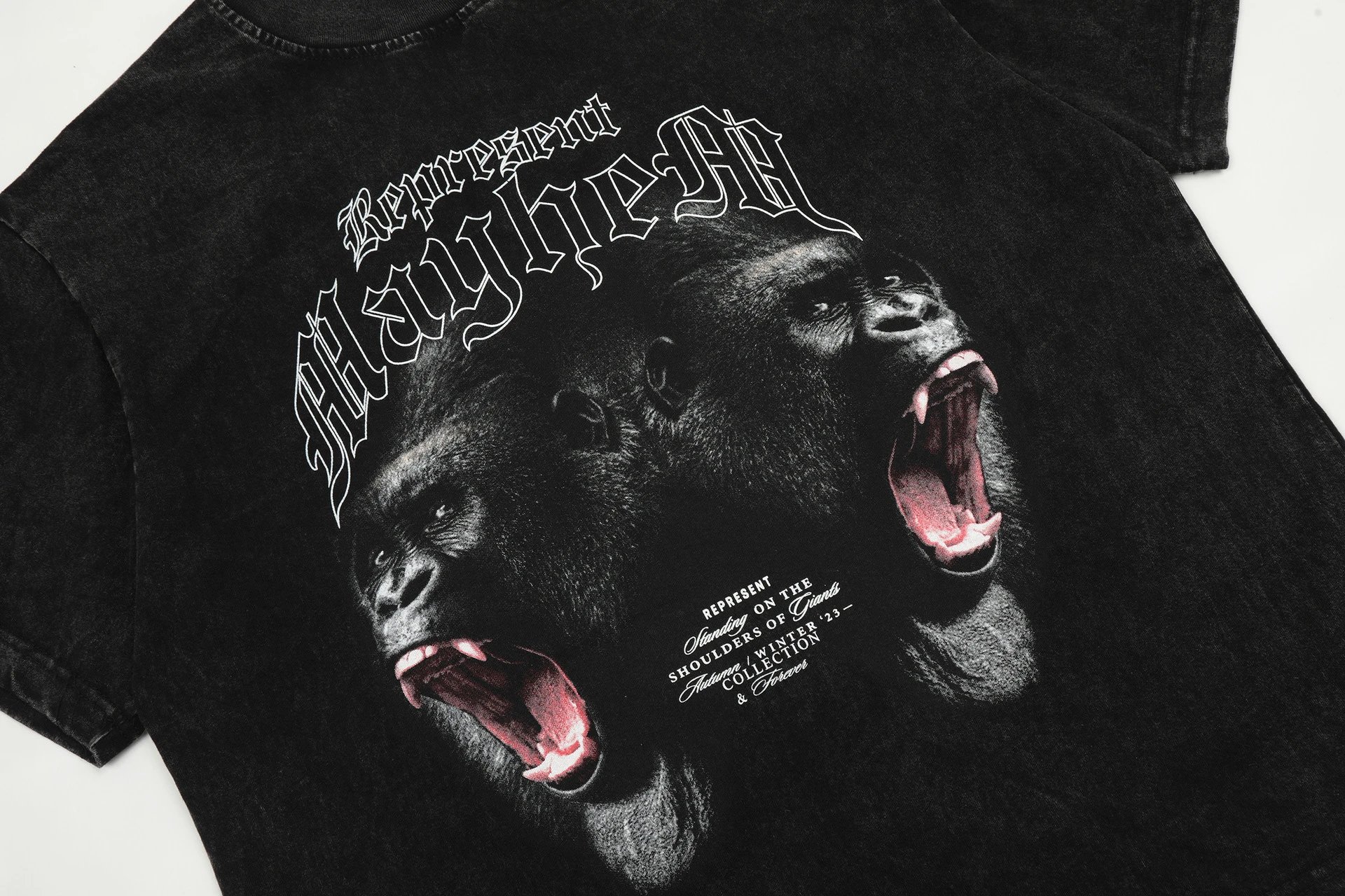 Represent Mayhem Tee Black - Gallery Image 5 - Detailed View