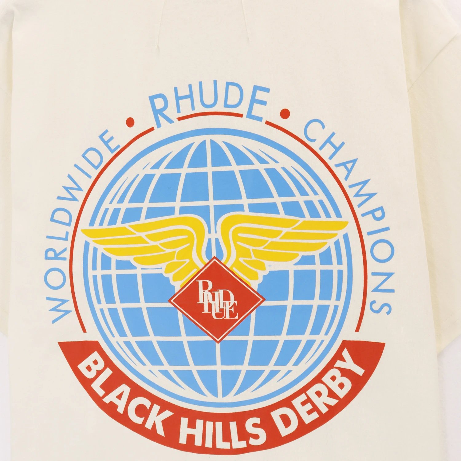 Rhude Wings Logo T-Shirt Multi - Gallery Image 9 - Detailed View