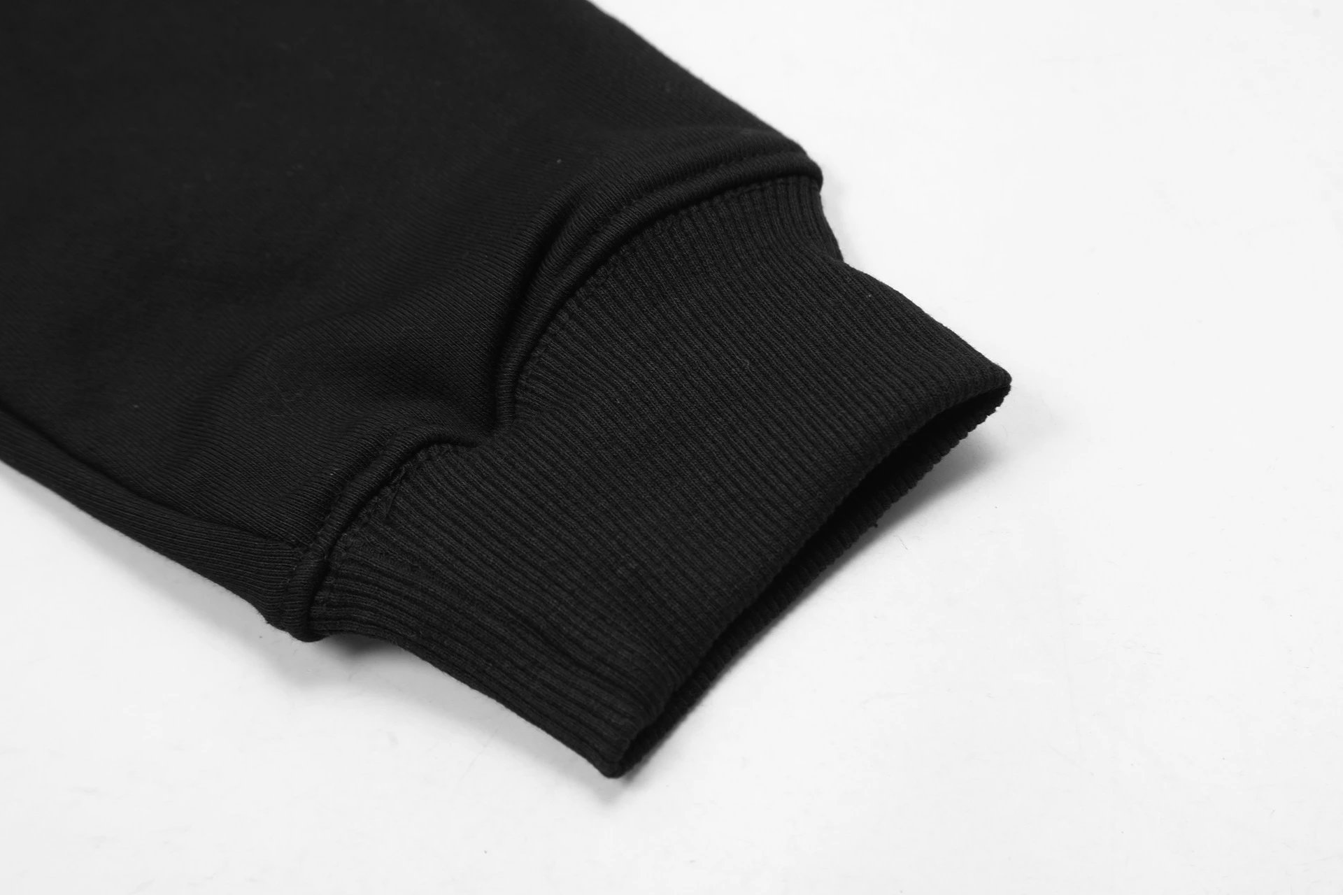 Street Shark Cotton Hoodie Unisex Pullover Onyx - Gallery Image 9 - Detailed View