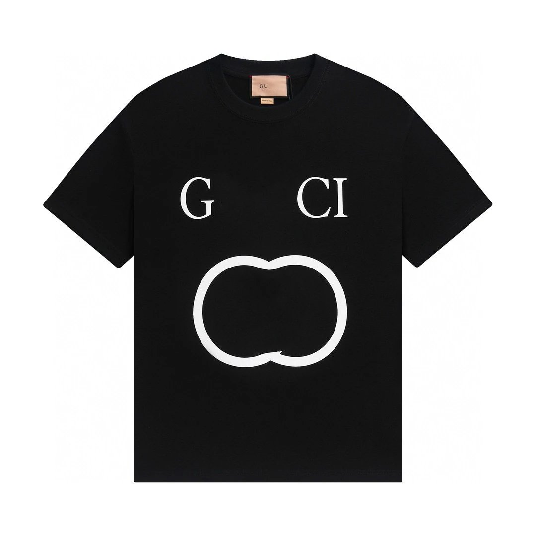 Casual Cotton Unisex Tee Graphic Print Onyx - Gallery Image 9 - Detailed View