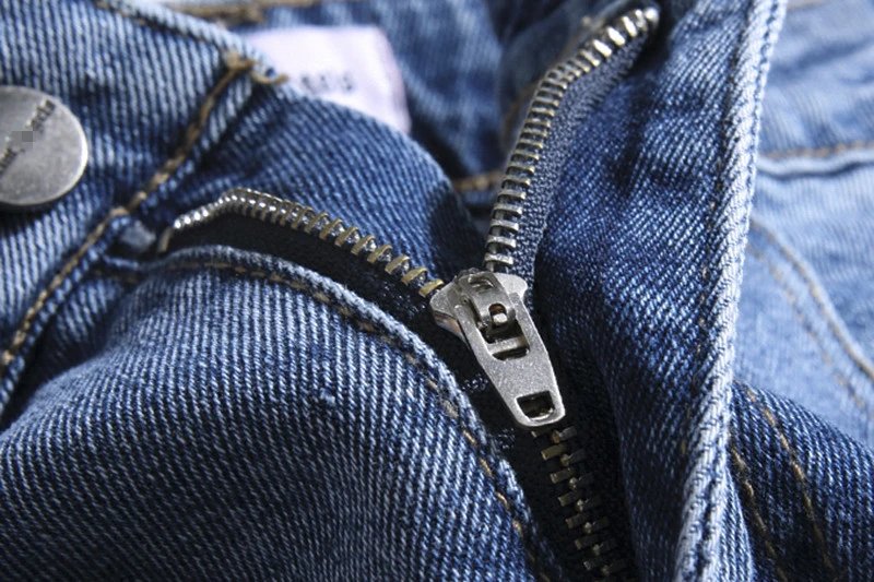 Palm Angels Flame Heart Jeans Blue - Gallery Image 9 - Detailed View