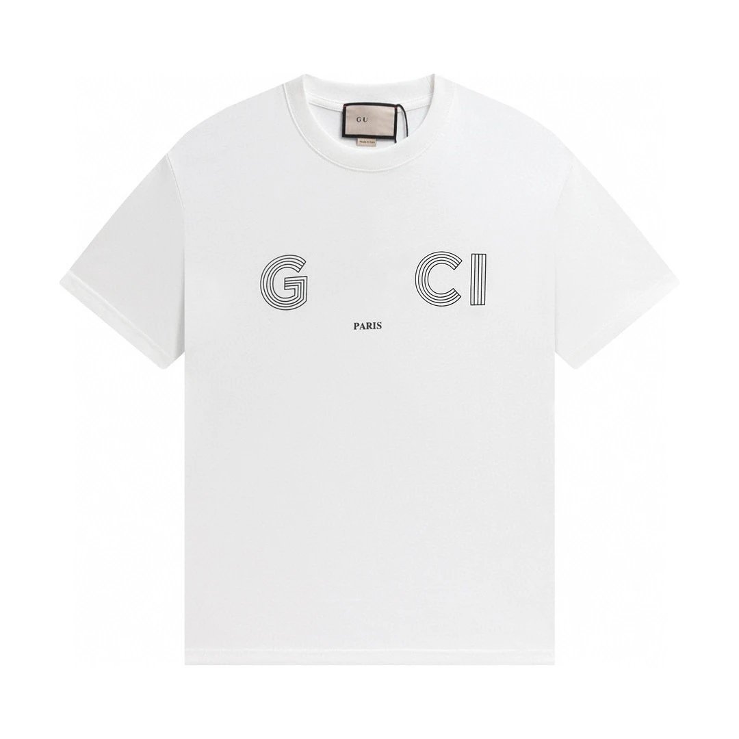 Casual Cotton Graphic Tee Unisex Snow White - Gucci - Cnfans - $21.94